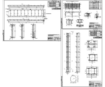Чертеж Балочная клетка рабочей площадки