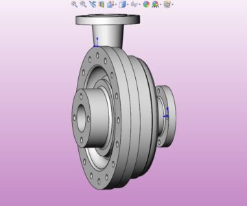 3D модель Насос центробежный R 300-80 G