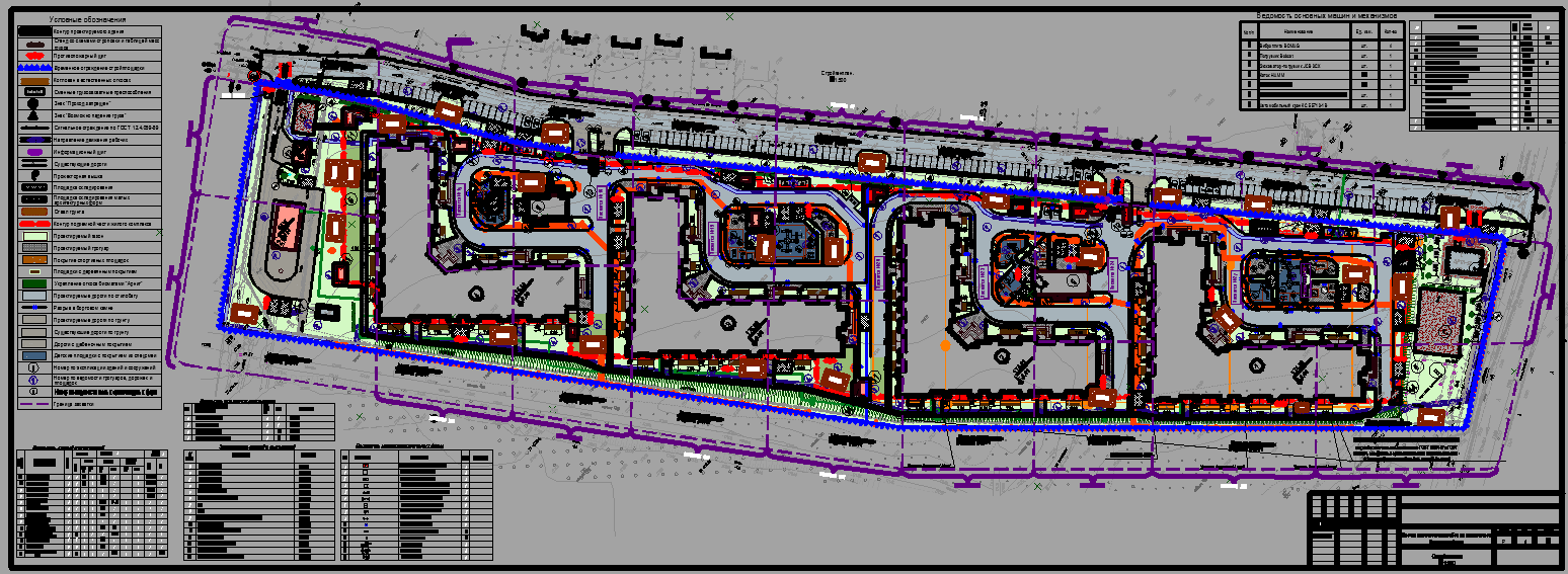 Чертеж ППР на комплексное благоустройство