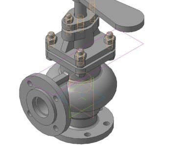 3D модель Вентиль угловой запорный