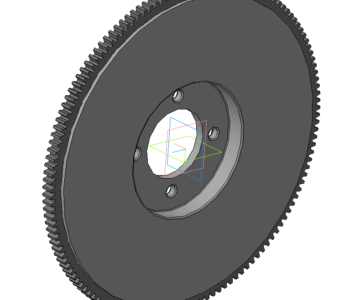 3D модель Маховик двигателя ЗМЗ-402