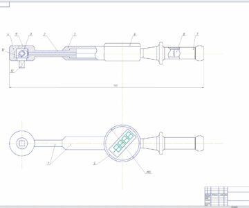 Чертеж Цифровой динамометрический ключ