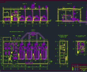 Чертеж Проектирование производственно-отопительной котельной с котлами ДКВР 6,5-13