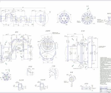 Чертеж Разработка технологического процесса обработки вала коленчатого и средств его оснащения