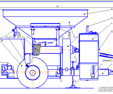 Чертеж Механизация линии заготовки, хранения и раздачи кормов МТФ с модернизацией упаковщика-плющилки зерна УПЗ-20