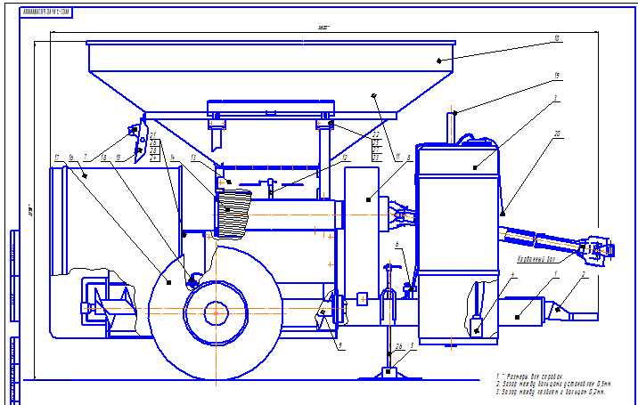 Чертеж Механизация линии заготовки, хранения и раздачи кормов МТФ с модернизацией упаковщика-плющилки зерна УПЗ-20