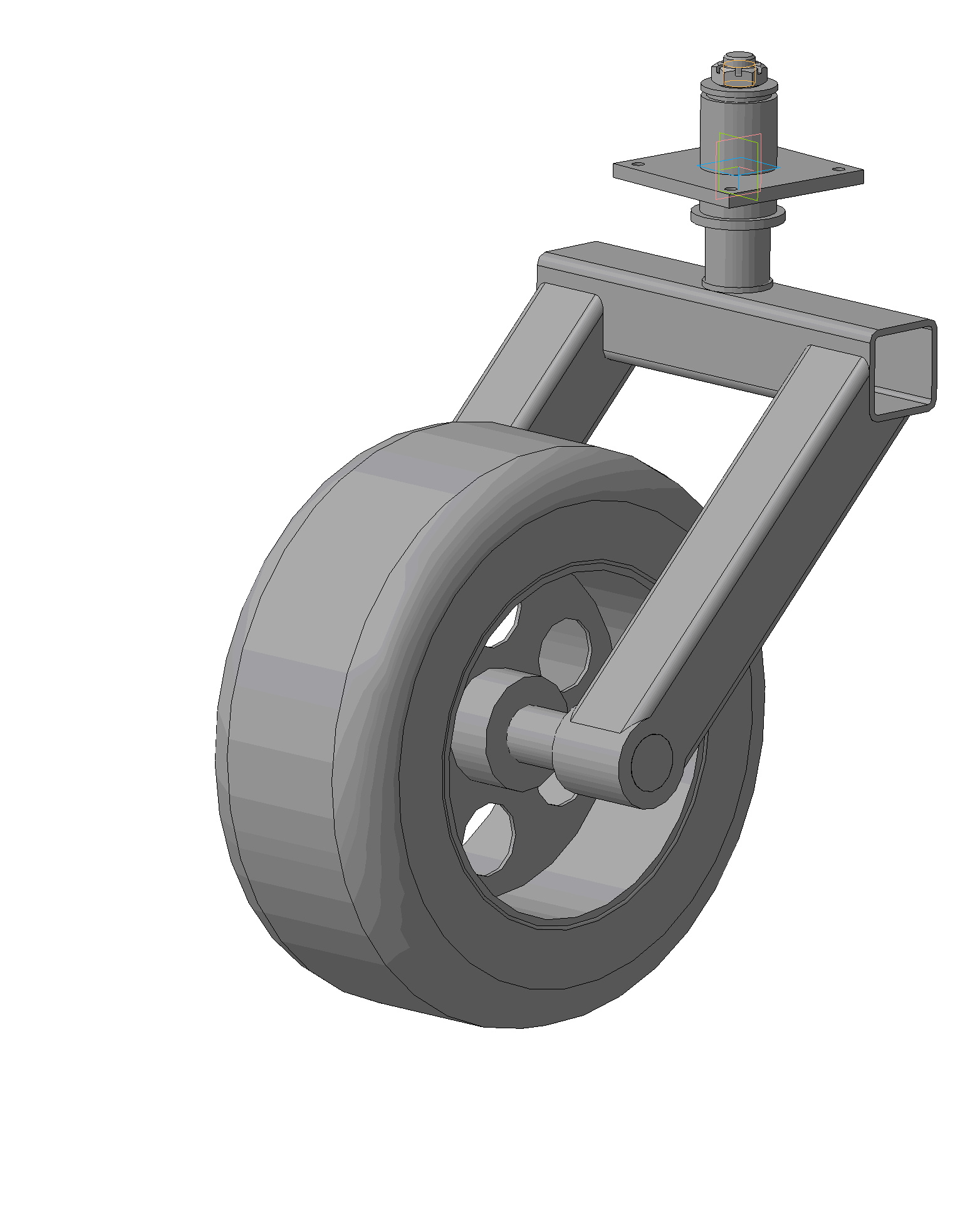 3D модель Универсальное самоустанавливающееся колесо