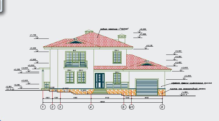 Чертеж готовый проект коттеджа