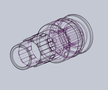 3D модель Хвостовик коленчатого вала УД6