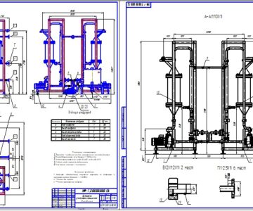 Чертеж Установка мембранная для переработки сыворотки КУФЭ-19