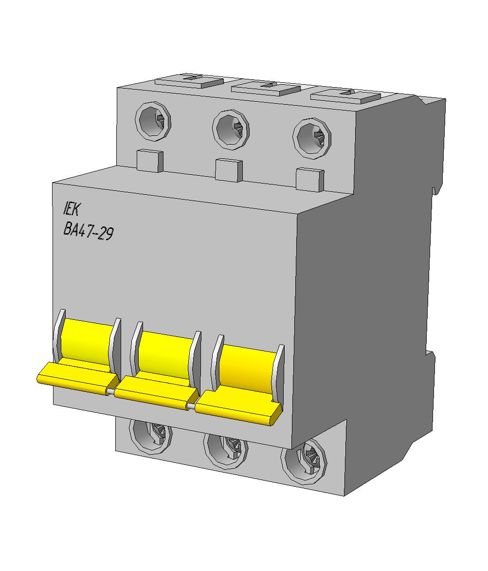 3D модель Автомат IEK ВА47-29