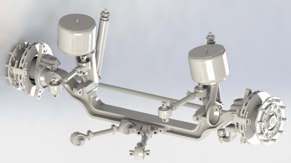 3D модель Передняя подвеска ZF