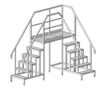 3D модель Лестница технологическая