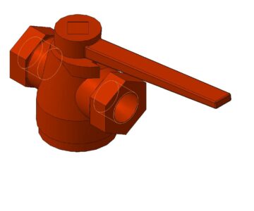 3D модель Разобщительный кран условный № 372