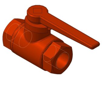 3D модель Кран разобщительный 4300