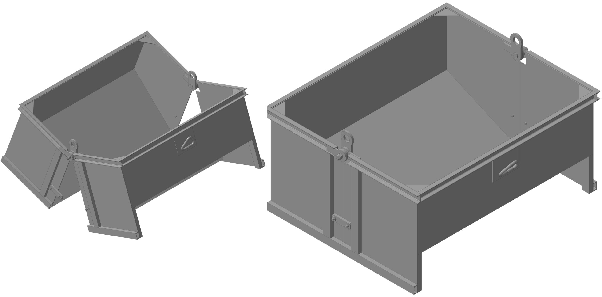 3D модель Тара с донной разгрузкой