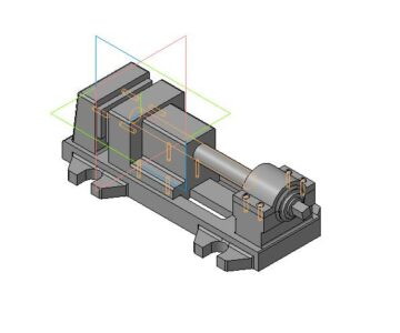 3D модель Тиски 3D Боголюбов