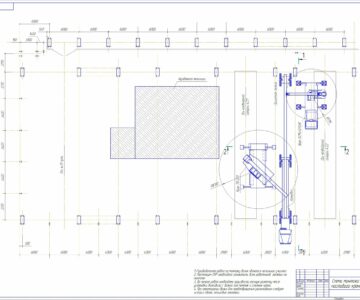 Чертеж Схема монтажа мостового крана