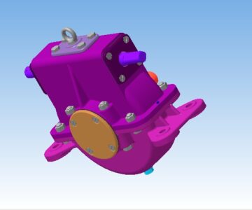 3D модель Редуктор червячный от ВАЗ 2101.