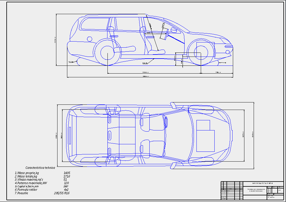 Чертеж Ford Mondeo Mk III