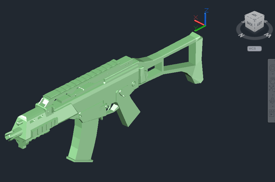 3D модель 3D модель укороченной винтовки G36C