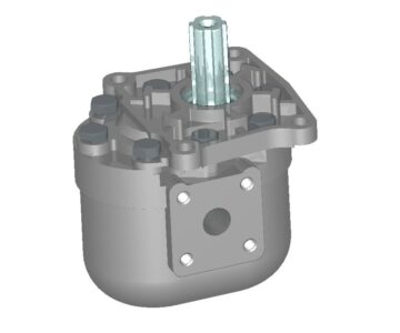 3D модель Модель шестерённого насоса типа НШ-У
