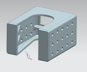 3D модель Задние упоры автосцепного устройства