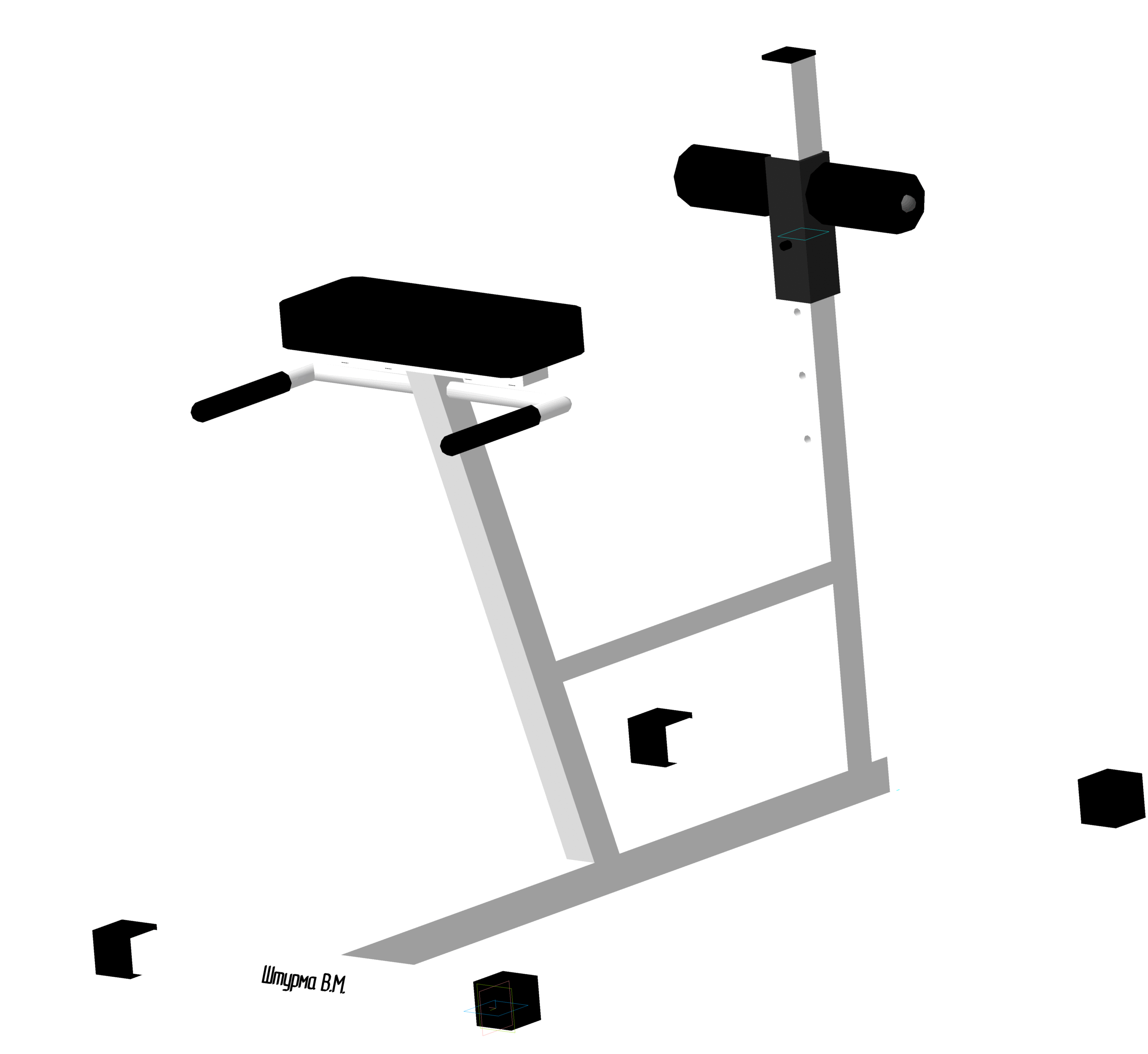 3D модель Тренажер-гиперекстензия