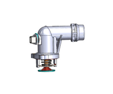 3D модель Модель термостата для автомобилей марки BMW с электронным управлением.
