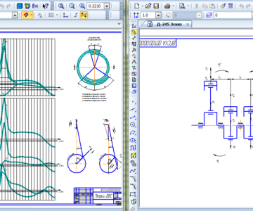 Чертеж Тепловой, динамический и кинематические расчеты двигателя Д-245