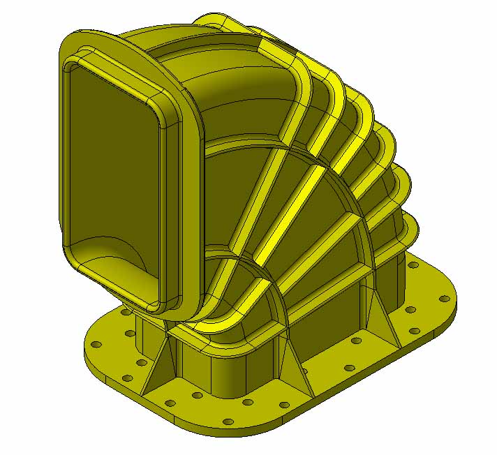 3D модель Лейка рекуператора