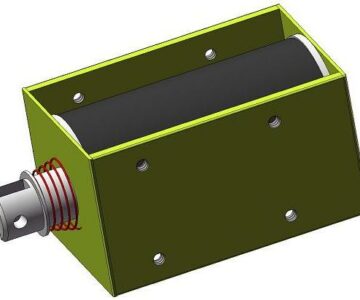 3D модель Открытый электромагнит ОМ-1578В-48-10