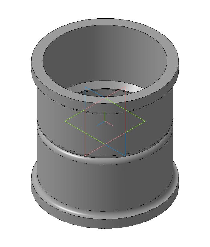 3D модель Муфта фановая чугун 110 мм