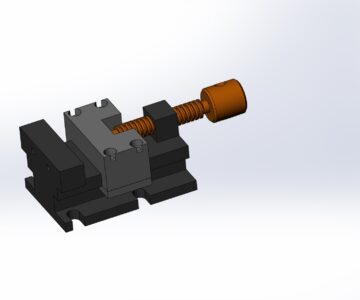 3D модель Тиски маленькие станочные