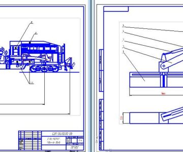 Чертеж Курсовая работа на тему "Машина для разработки земляного полотна СЗП-600"