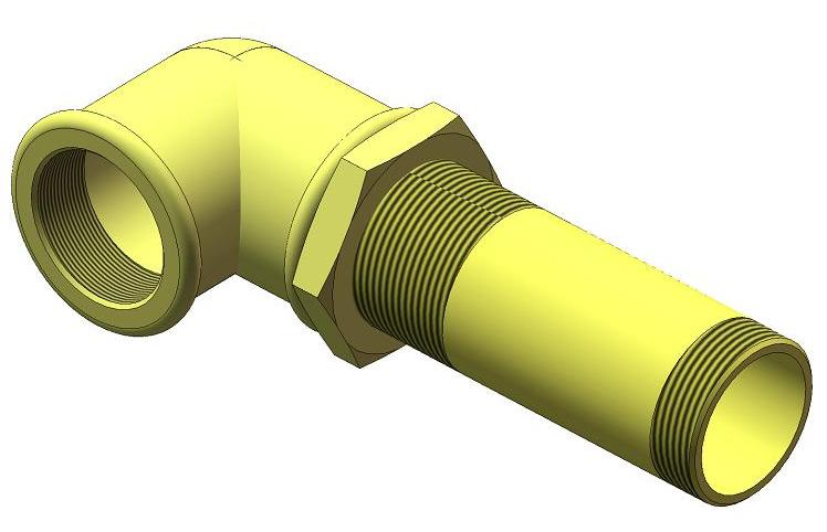 3D модель Угольник 90-1-Ц-32 ГОСТ 8946-75