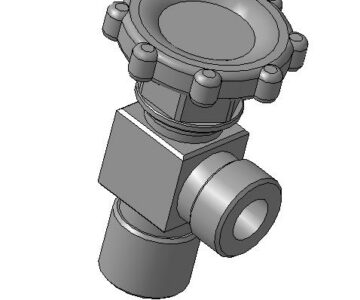3D модель Вентиль ВК-94.01 исп.10 (на рампу) Р=220 кг/см2
