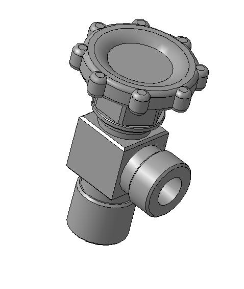 3D модель Вентиль ВК-94.01 исп.10 (на рампу) Р=220 кг/см2