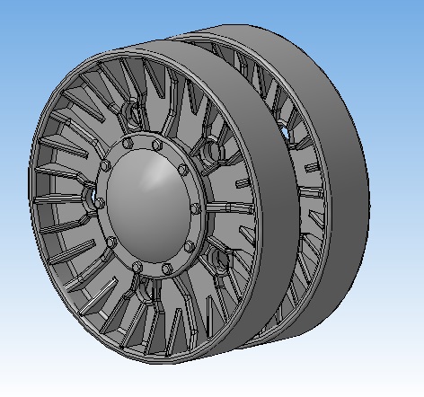 3D модель Модель опорного катка танка ИС