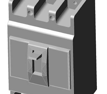 3D модель Модель автоматического выключателя Schneider EasyPact EZC 100N