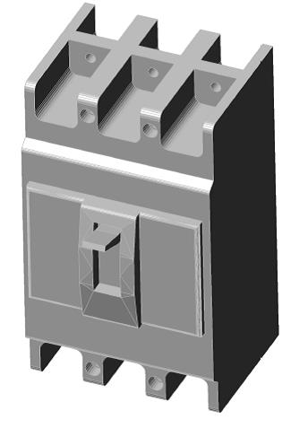 3D модель Модель автоматического выключателя Schneider EasyPact EZC 100N