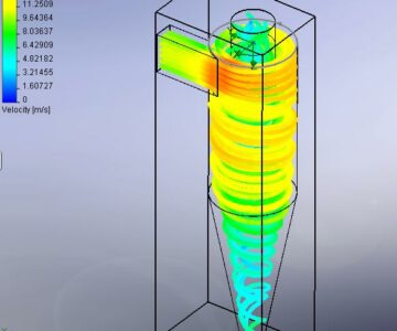 3D модель Циклон в SolidWorks Flow Simulation