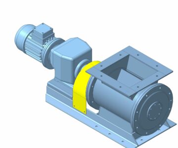 3D модель Питатель шлюзовый - выгрузка материала