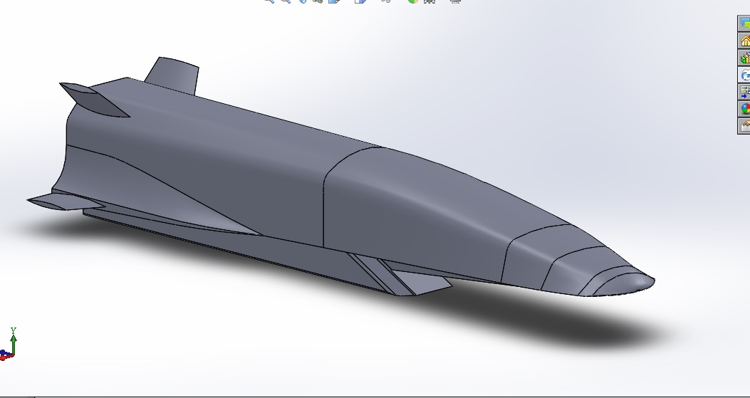 3D модель Гиперзвуковой летательный аппарат ( ГЛА ) Х-51А