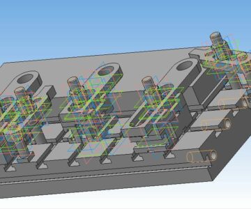 3D модель Кондуктор для сверления трех отверстий в стойке (Козлов)