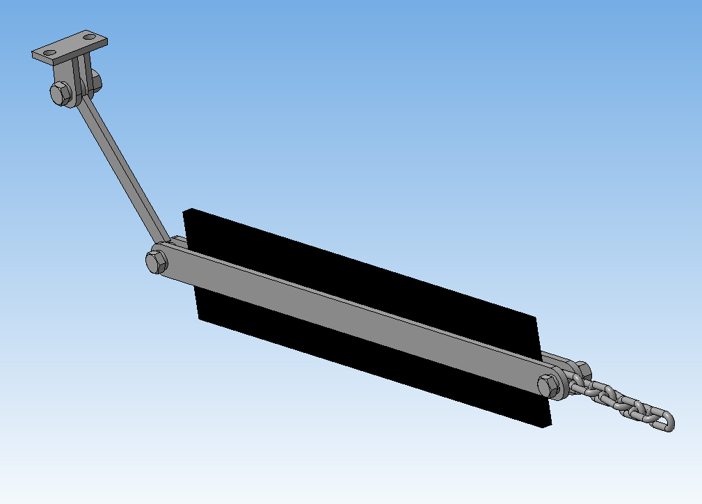 3D модель Скребок конвейерный