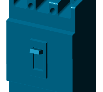 3D модель Модель автоматического выключателя NM1-100S/3300 CHINT