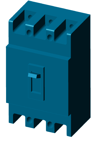 3D модель Модель автоматического выключателя NM1-100S/3300 CHINT