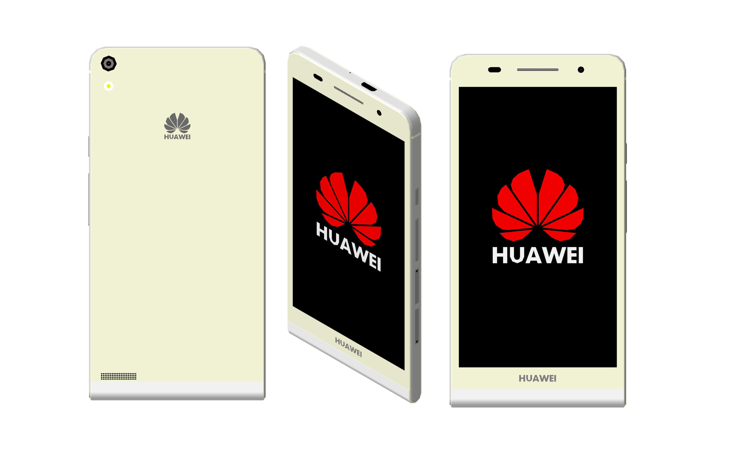 3D модель Телефон HUAWEI Ascend P6