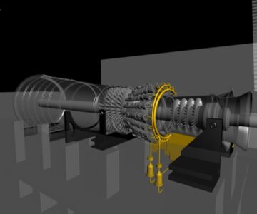 3D модель Турбина паро-газовой станции